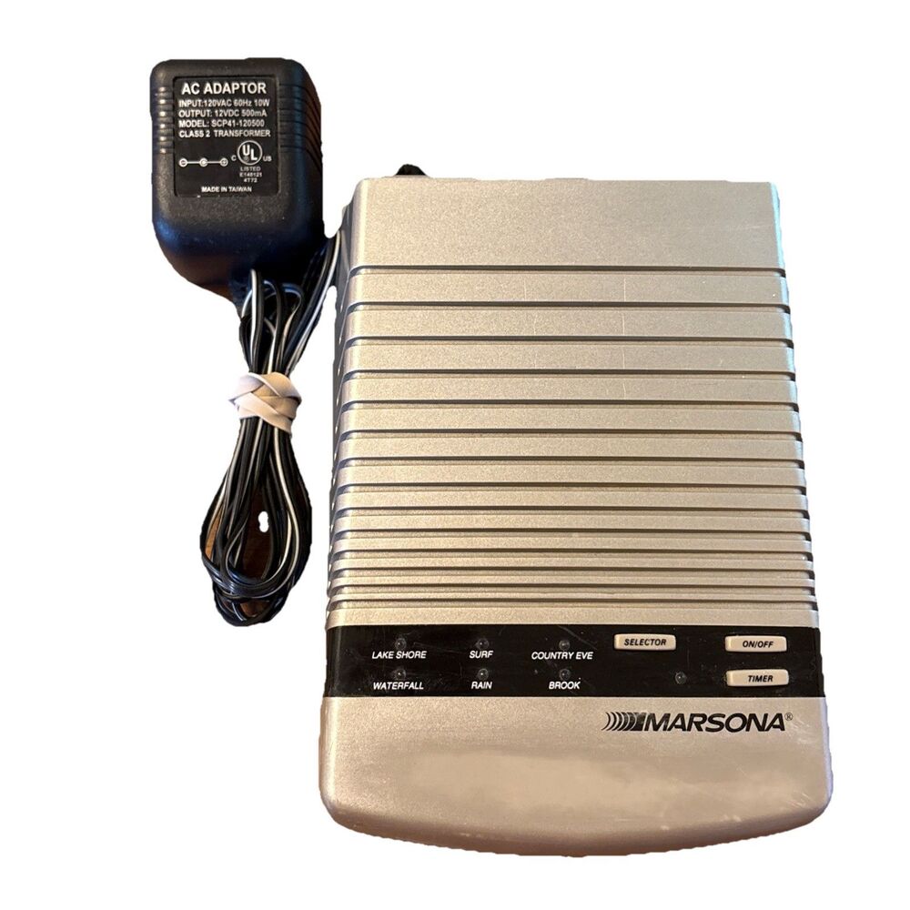 Vintage Marsona DS-600 Sound Conditioner White Noise Machine 6 Nature Sounds